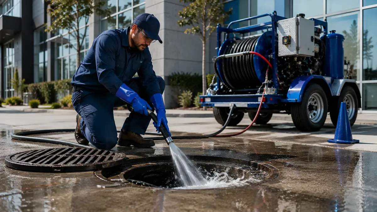 Commercial Hydro Jet Drain Cleaning in Mecca