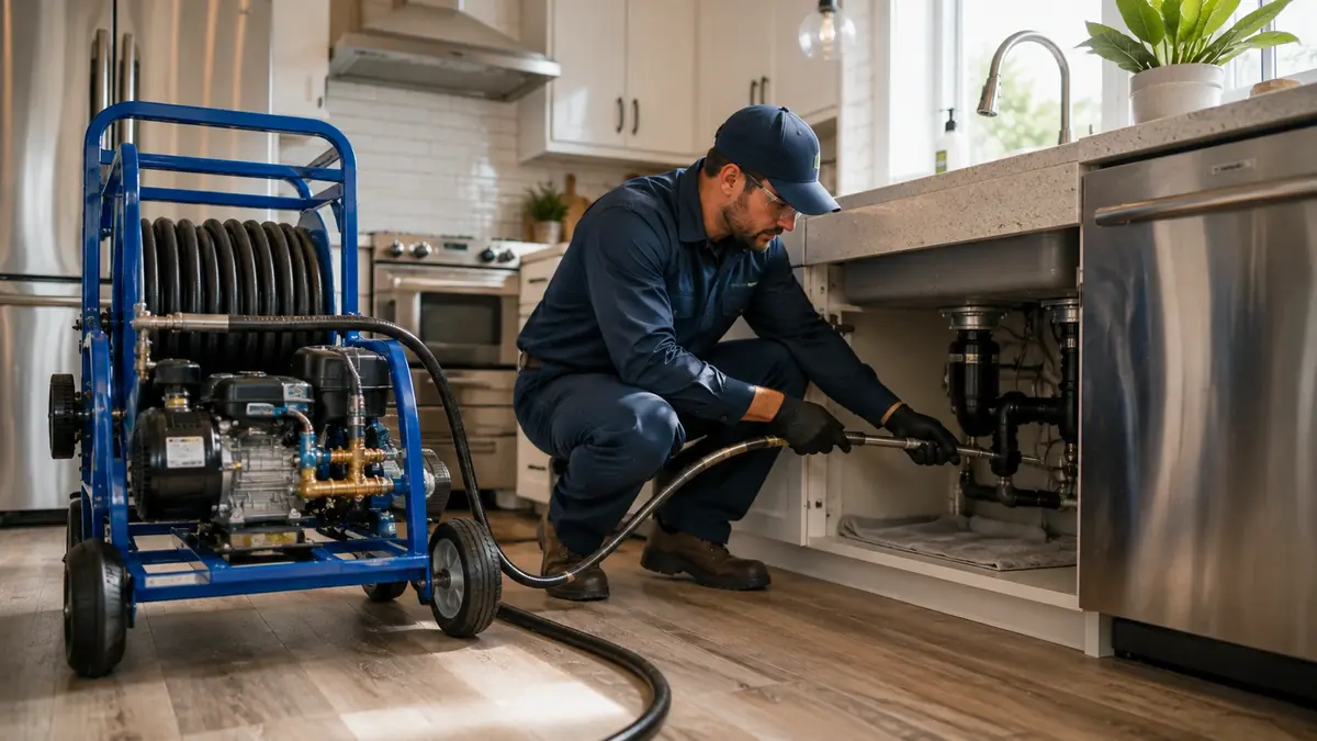 Kitchen Drain Hydro Jetting in Mecca